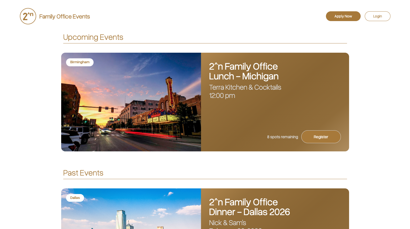 2^n Family Office Events